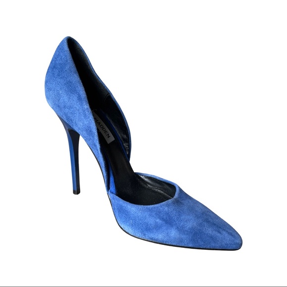 Steve Madden Blue Suede Heel - Picture 1 of 2